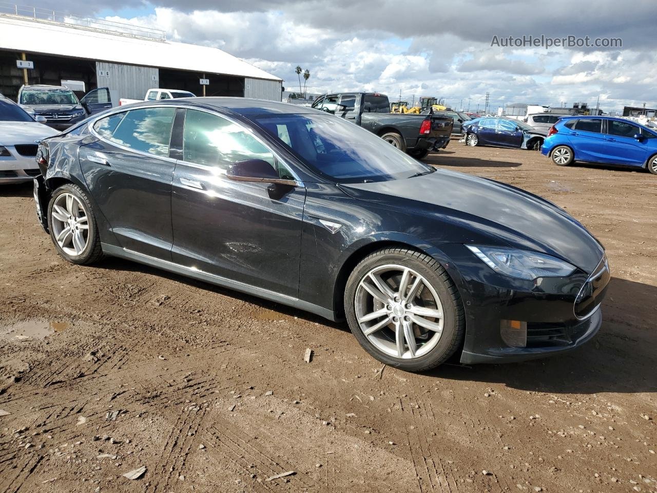 2015 Tesla Model S 70d Black vin: 5YJSA1S21FF082714