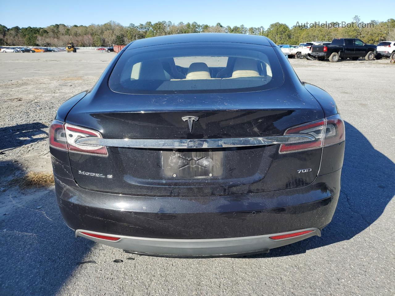 2015 Tesla Model S 70d Black vin: 5YJSA1S22FF081829