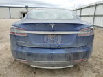 2015 Tesla Model S 70d Blue vin: 5YJSA1S24FF090094