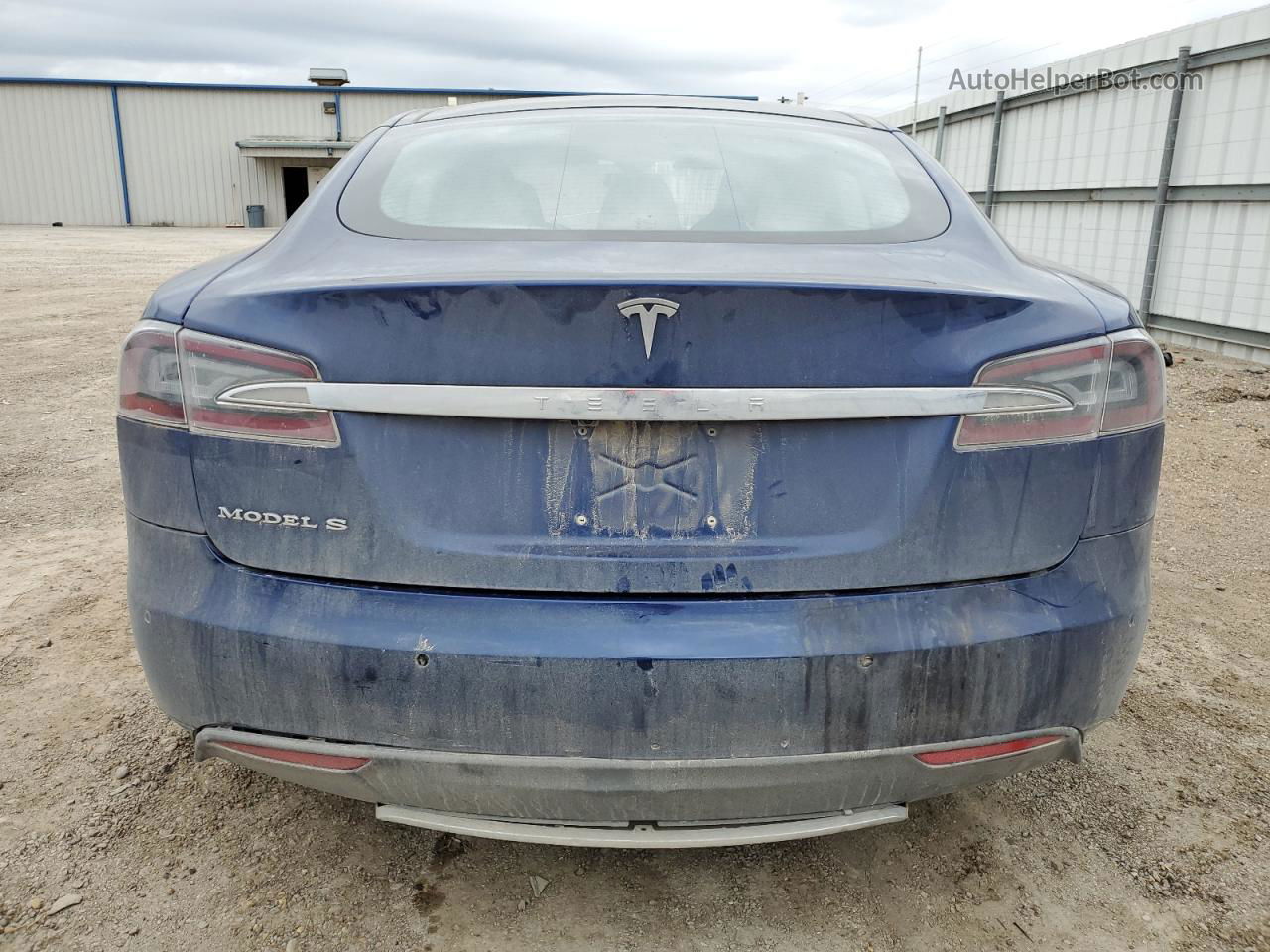 2015 Tesla Model S 70d Blue vin: 5YJSA1S24FF090094