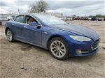 2015 Tesla Model S 70d Blue vin: 5YJSA1S24FF090094