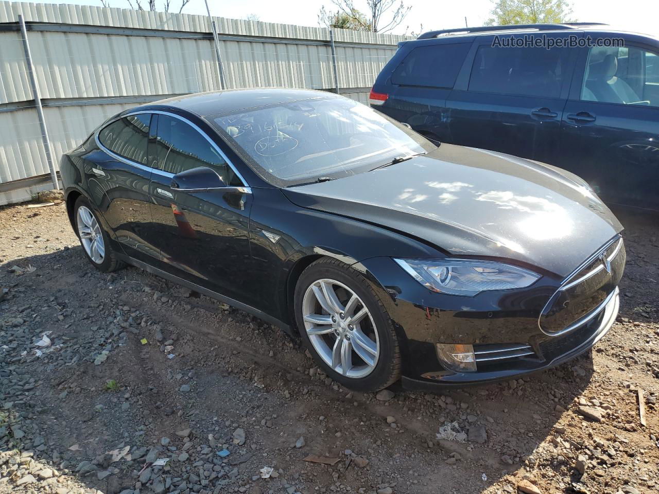 2015 Tesla Model S 70d Black vin: 5YJSA1S25FF099810