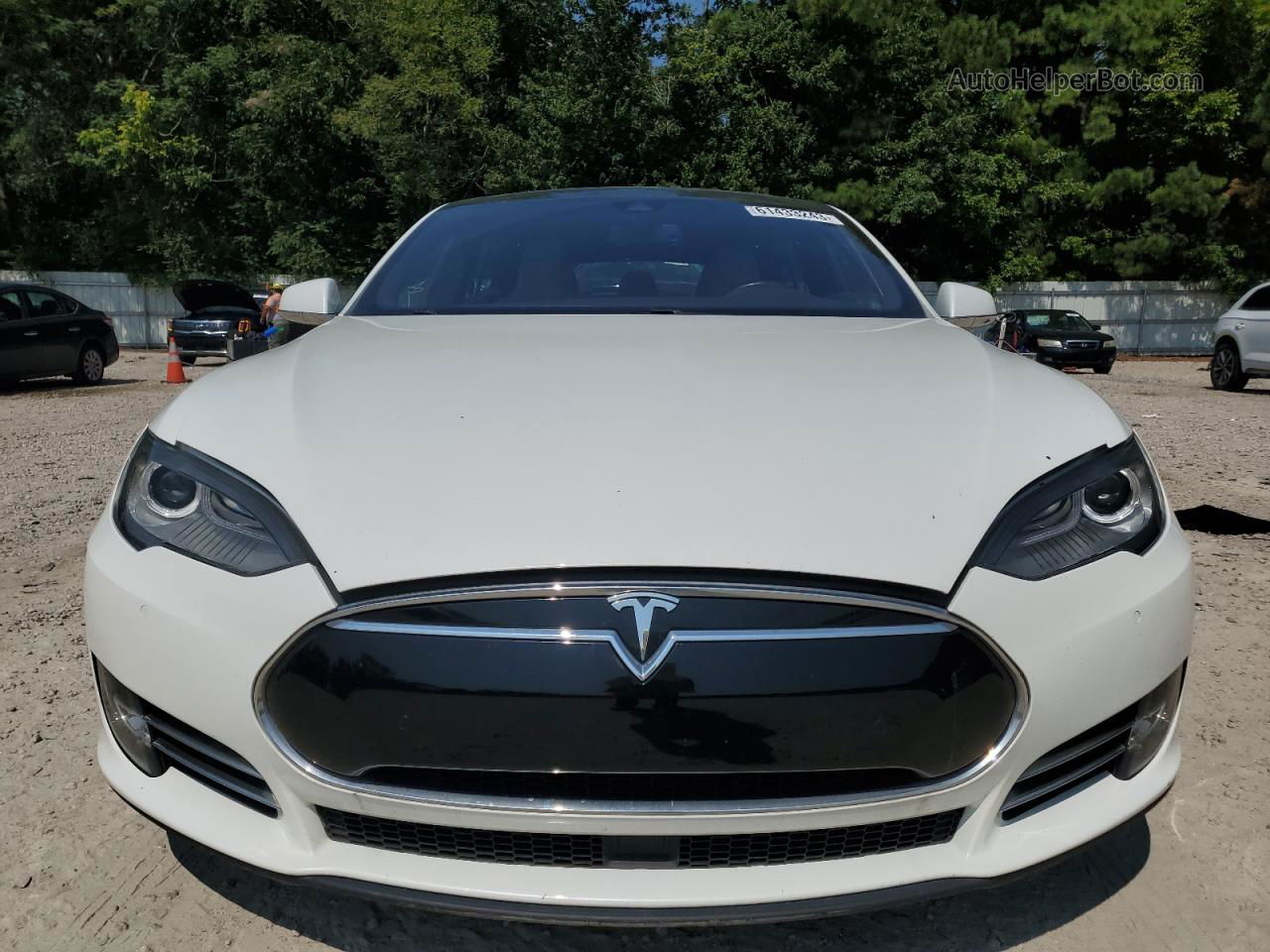 2015 Tesla Model S 70d White vin: 5YJSA1S26FF084149