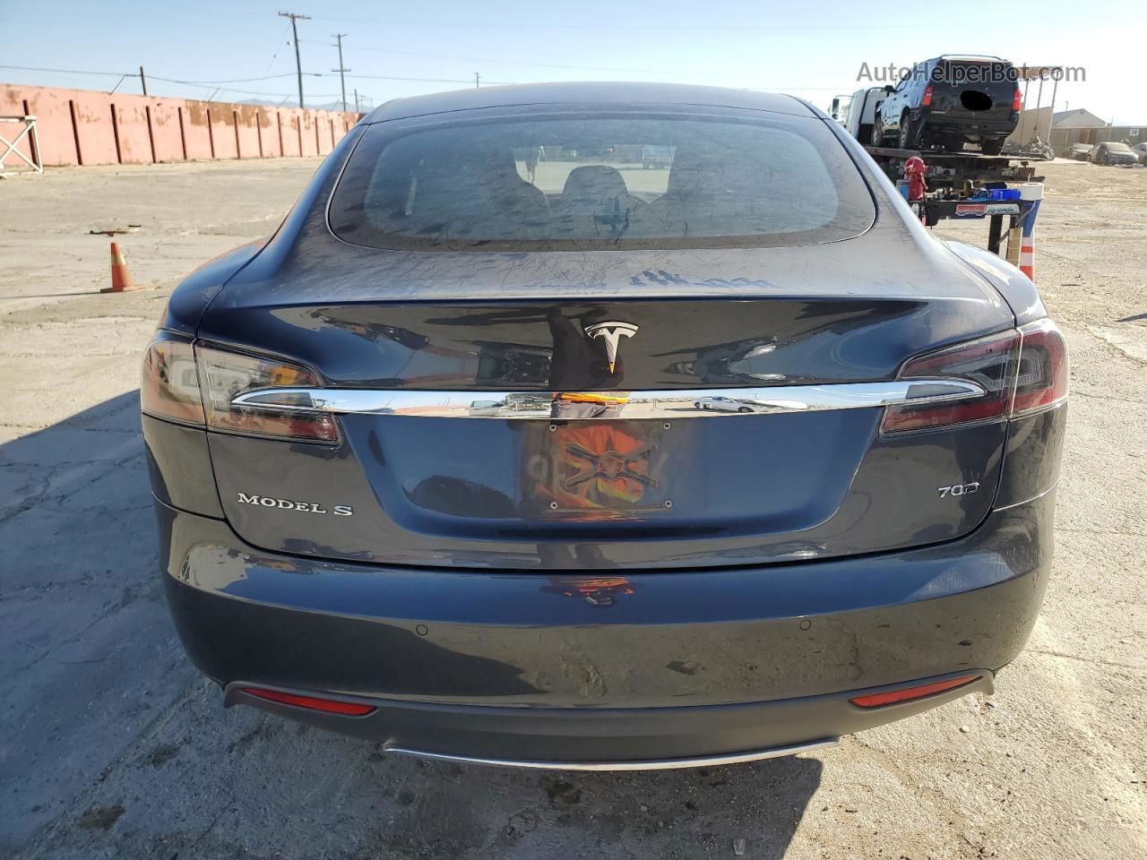 2015 Tesla Model S 70d Gray vin: 5YJSA1S27FF090753