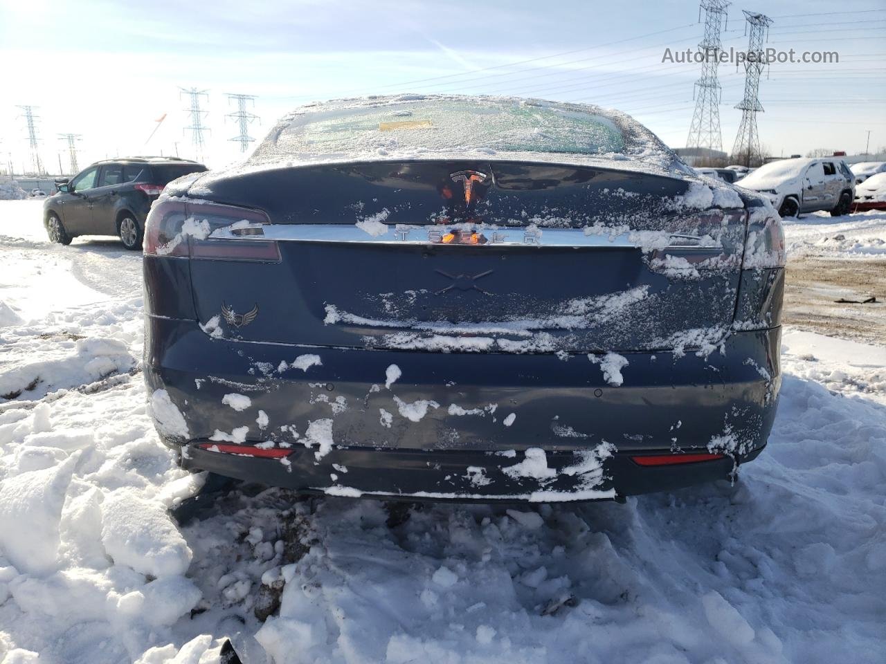 2015 Tesla Model S 70d Gray vin: 5YJSA1S27FF097847
