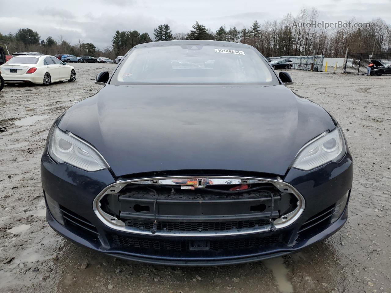 2015 Tesla Model S 70d Синий vin: 5YJSA1S28FF085125