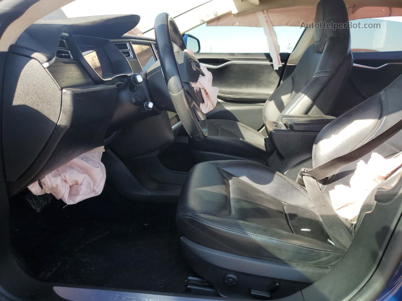 2015 Tesla Model S 70d Синий vin: 5YJSA1S2XFF084882