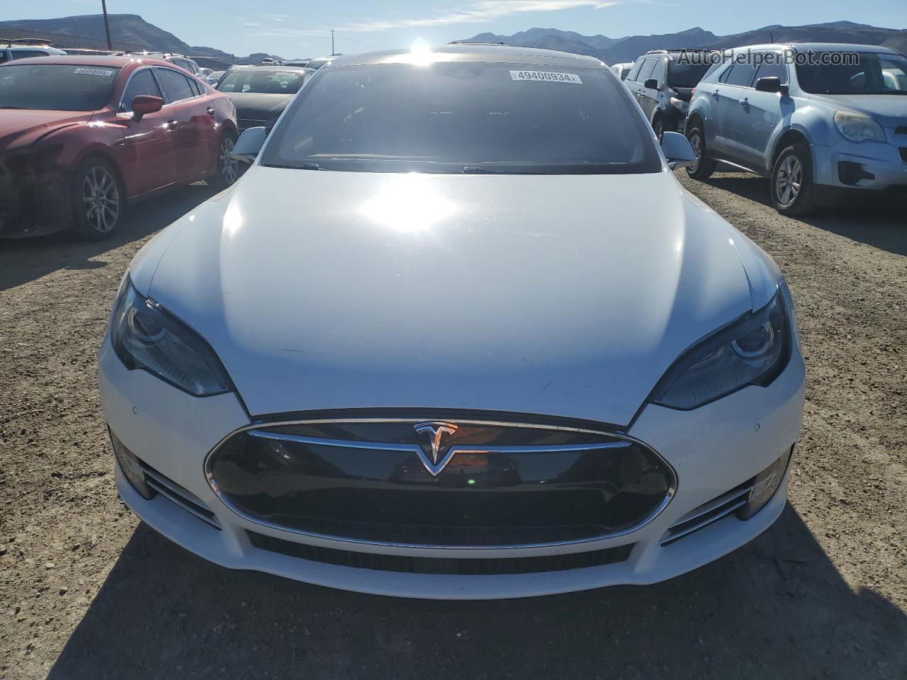 2015 Tesla Model S 70d White vin: 5YJSA1S2XFF099513