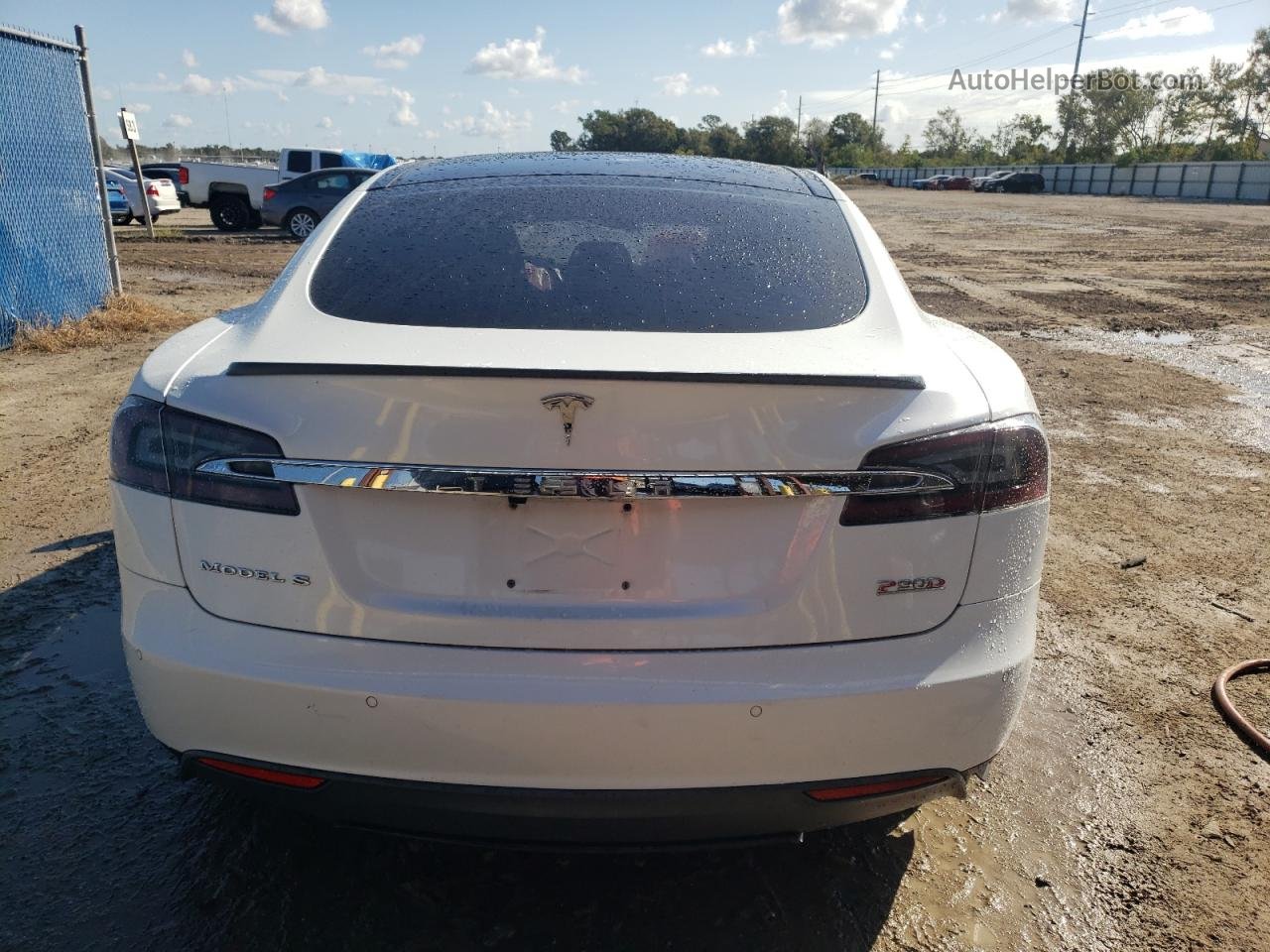 2015 Tesla Model S P90d Белый vin: 5YJSA1V45FF097374