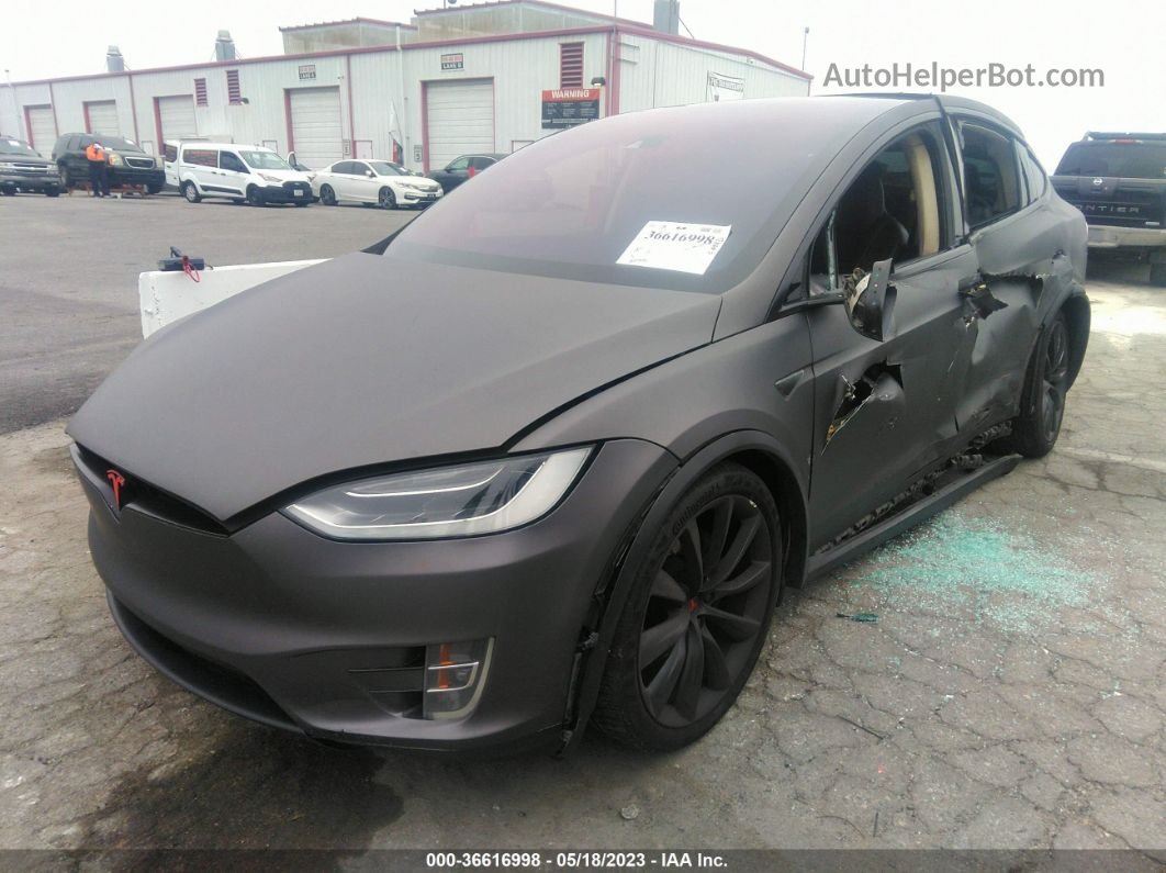 2016 Tesla Model X 70d/90d/75d/60d Gray vin: 5YJXCAE20GF010724