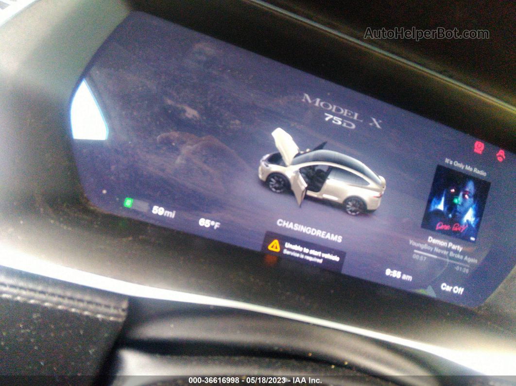 2016 Tesla Model X 70d/90d/75d/60d Серый vin: 5YJXCAE20GF010724