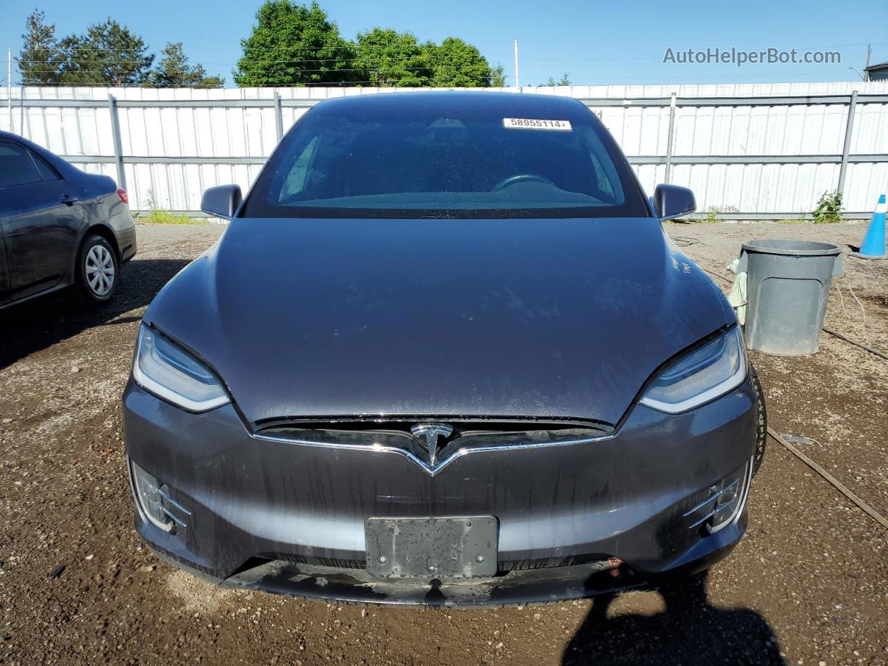 2020 Tesla Model X  Серый vin: 5YJXCAE20LF299355