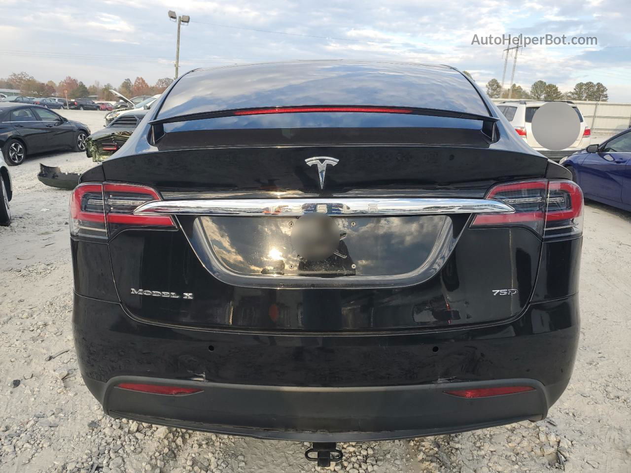 2016 Tesla Model X  Black vin: 5YJXCAE22GF015293