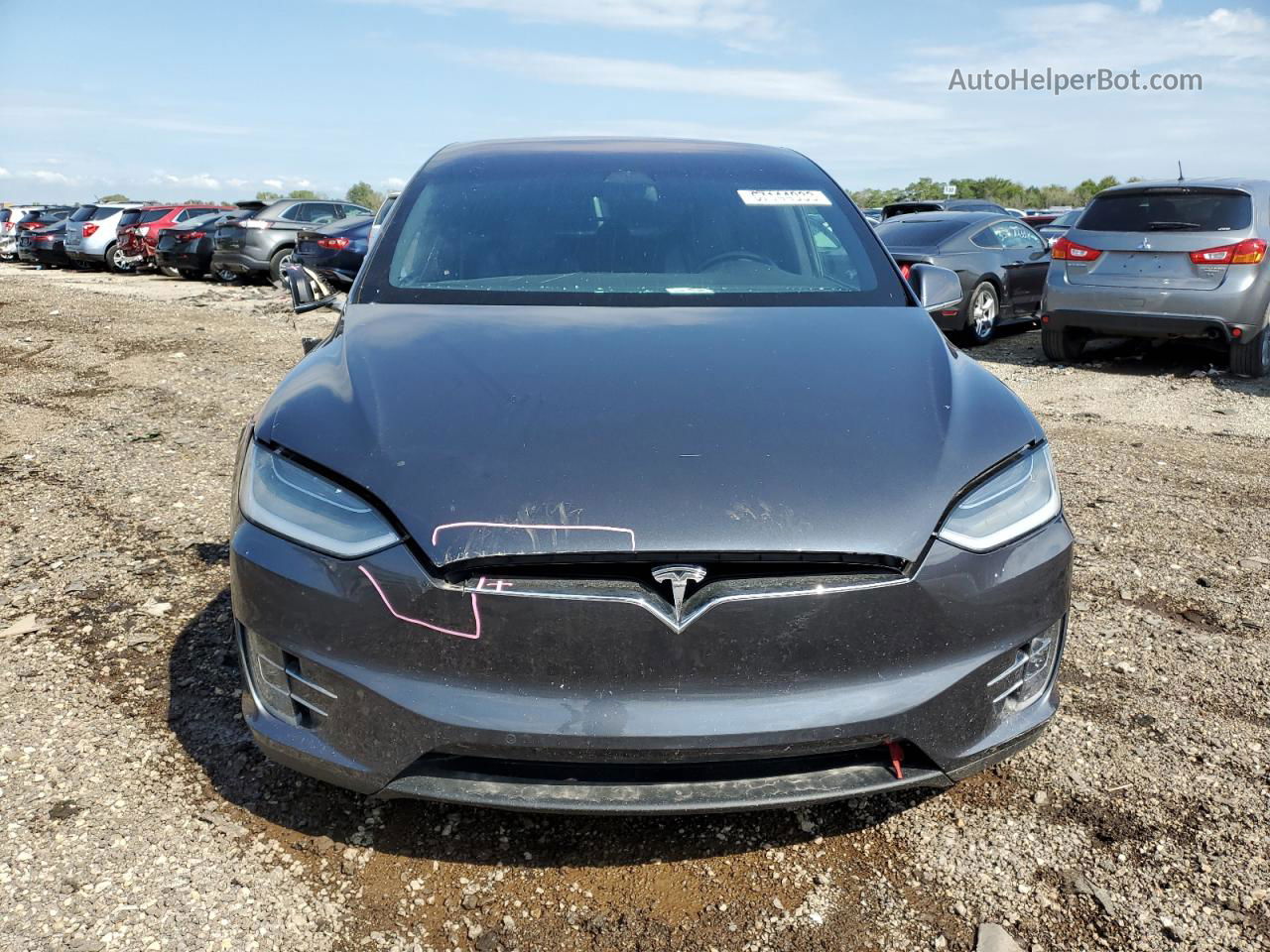 2019 Tesla Model X  Gray vin: 5YJXCAE23KF197952