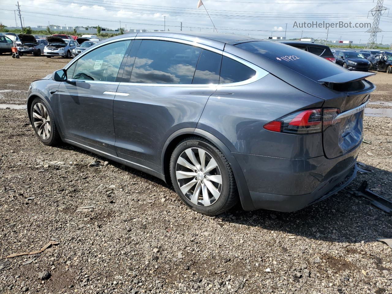 2019 Tesla Model X  Gray vin: 5YJXCAE23KF197952