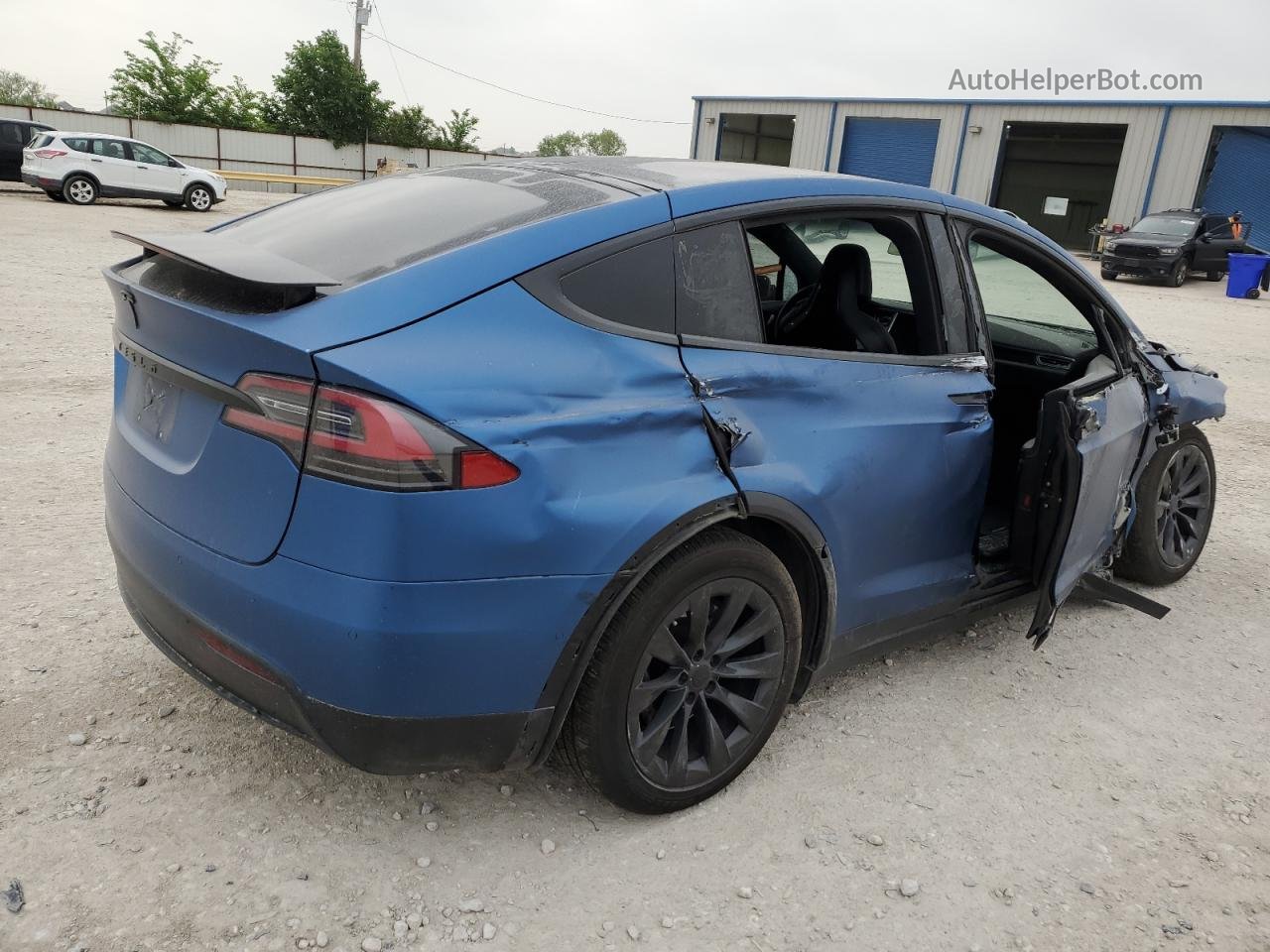 2016 Tesla Model X  Blue vin: 5YJXCAE24GF020804