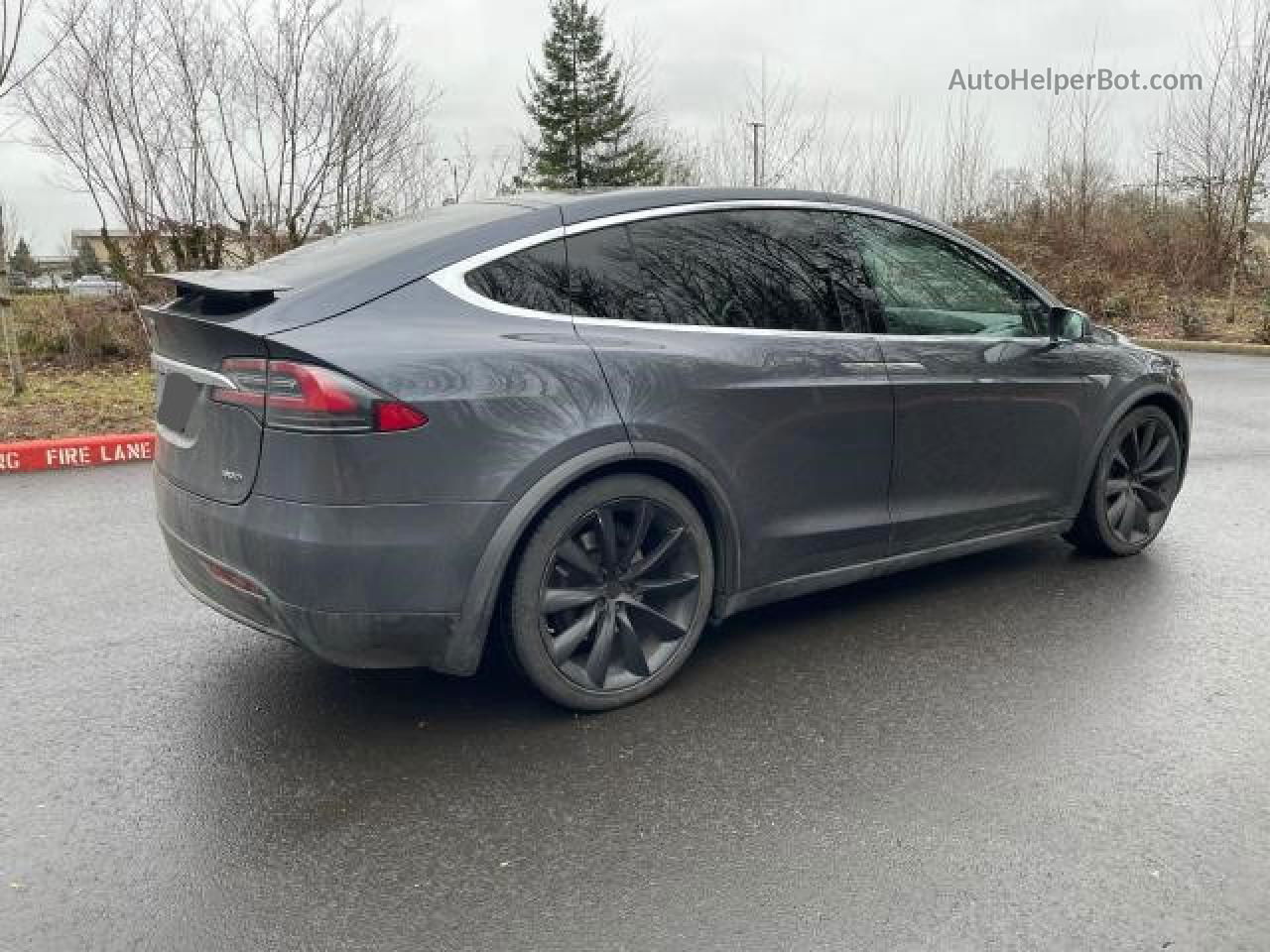 2016 Tesla Model X Gray vin: 5YJXCAE25GF004661