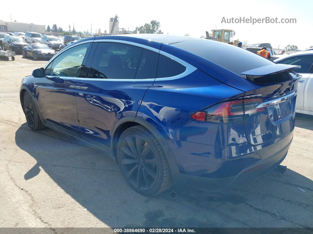 2016 Tesla Model X 60d/70d/75d/90d Синий vin: 5YJXCAE25GF012145