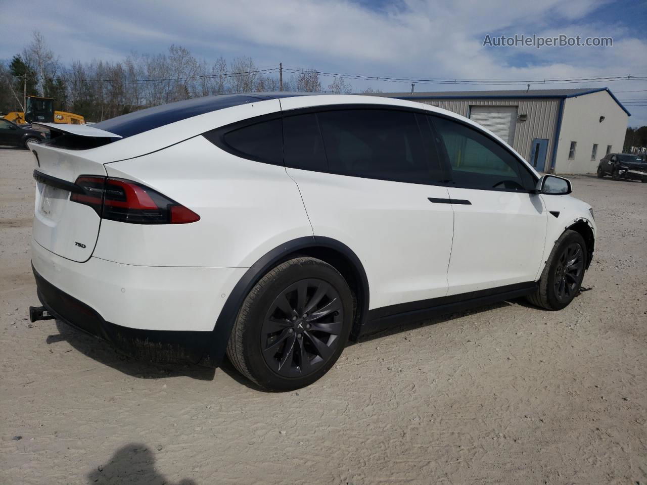 2018 Tesla Model X  White vin: 5YJXCAE26JF112858