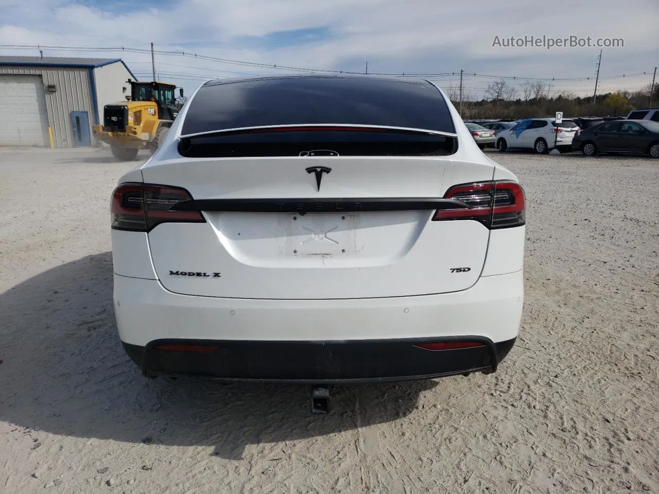 2018 Tesla Model X  White vin: 5YJXCAE26JF112858