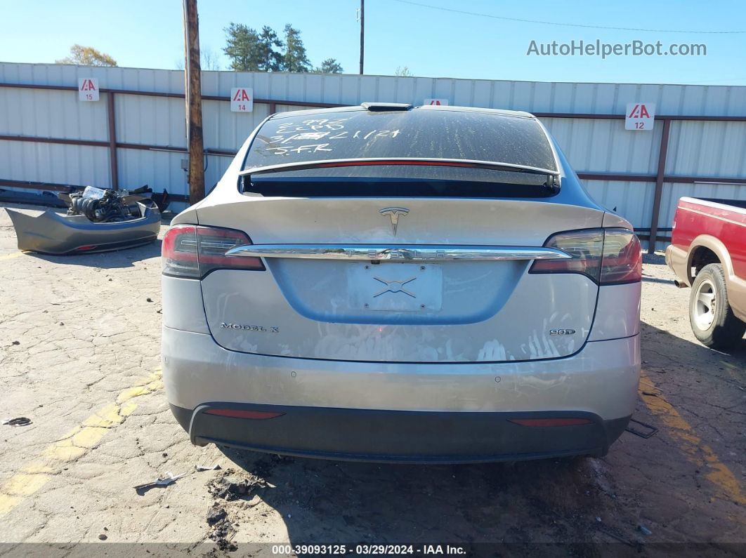 2016 Tesla Model X 60d/70d/75d/90d Silver vin: 5YJXCAE27GF002992