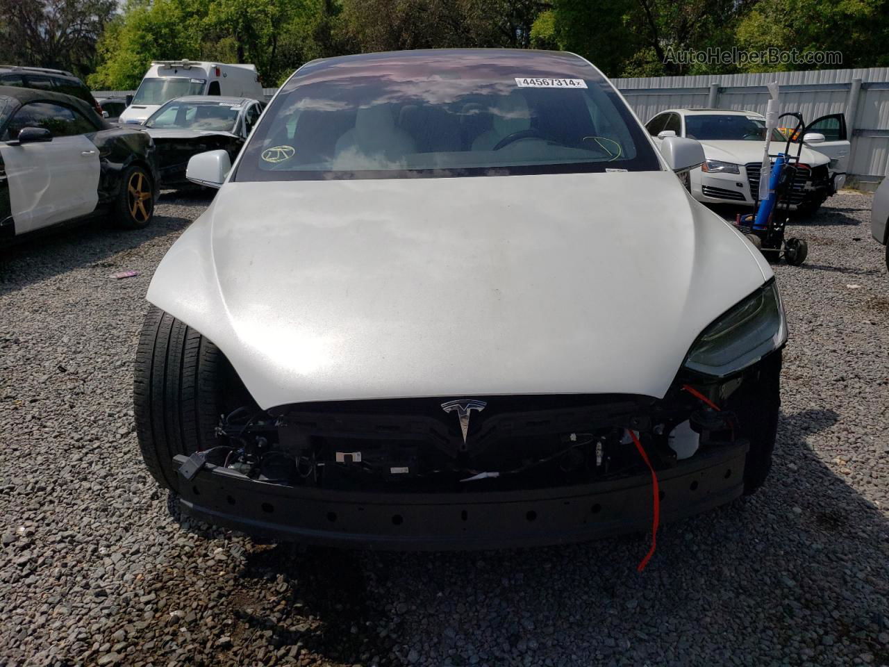 2016 Tesla Model X  White vin: 5YJXCAE27GF014477