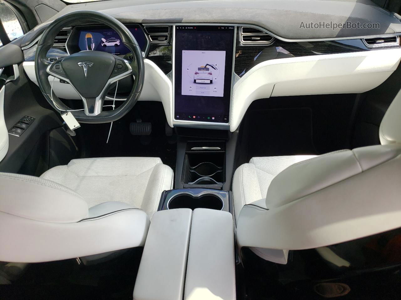 2016 Tesla Model X  White vin: 5YJXCAE27GF014477