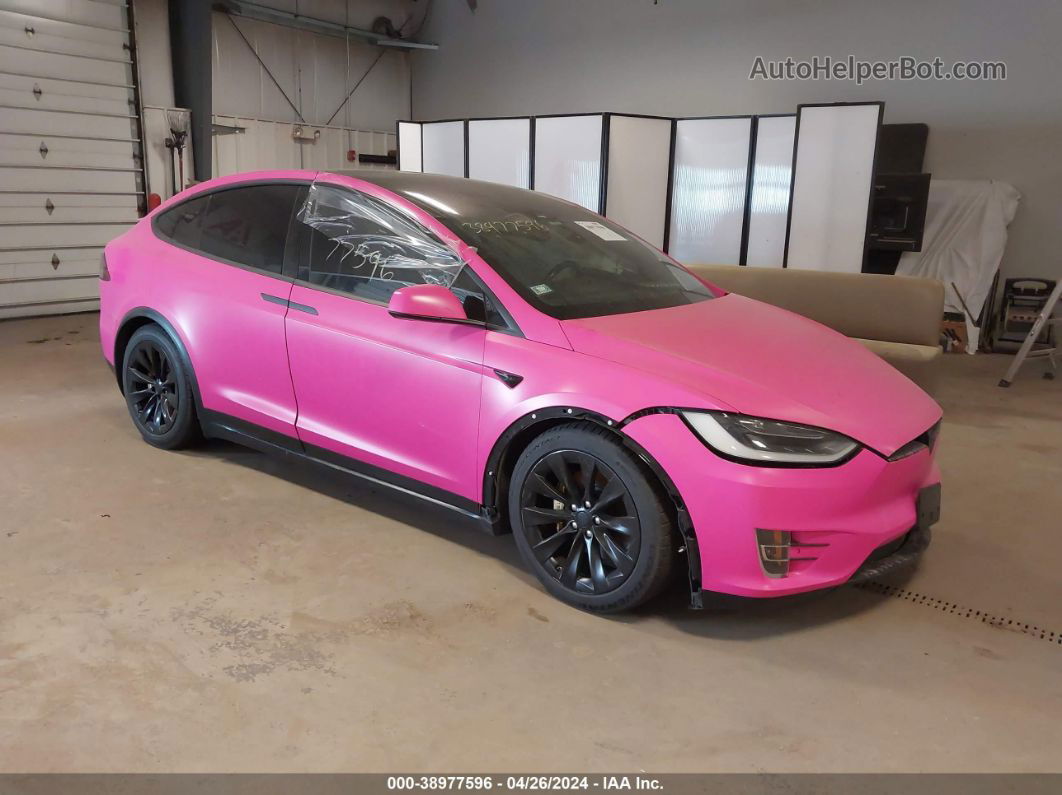 2016 Tesla Model X 60d/70d/75d/90d Pink vin: 5YJXCAE27GF028833