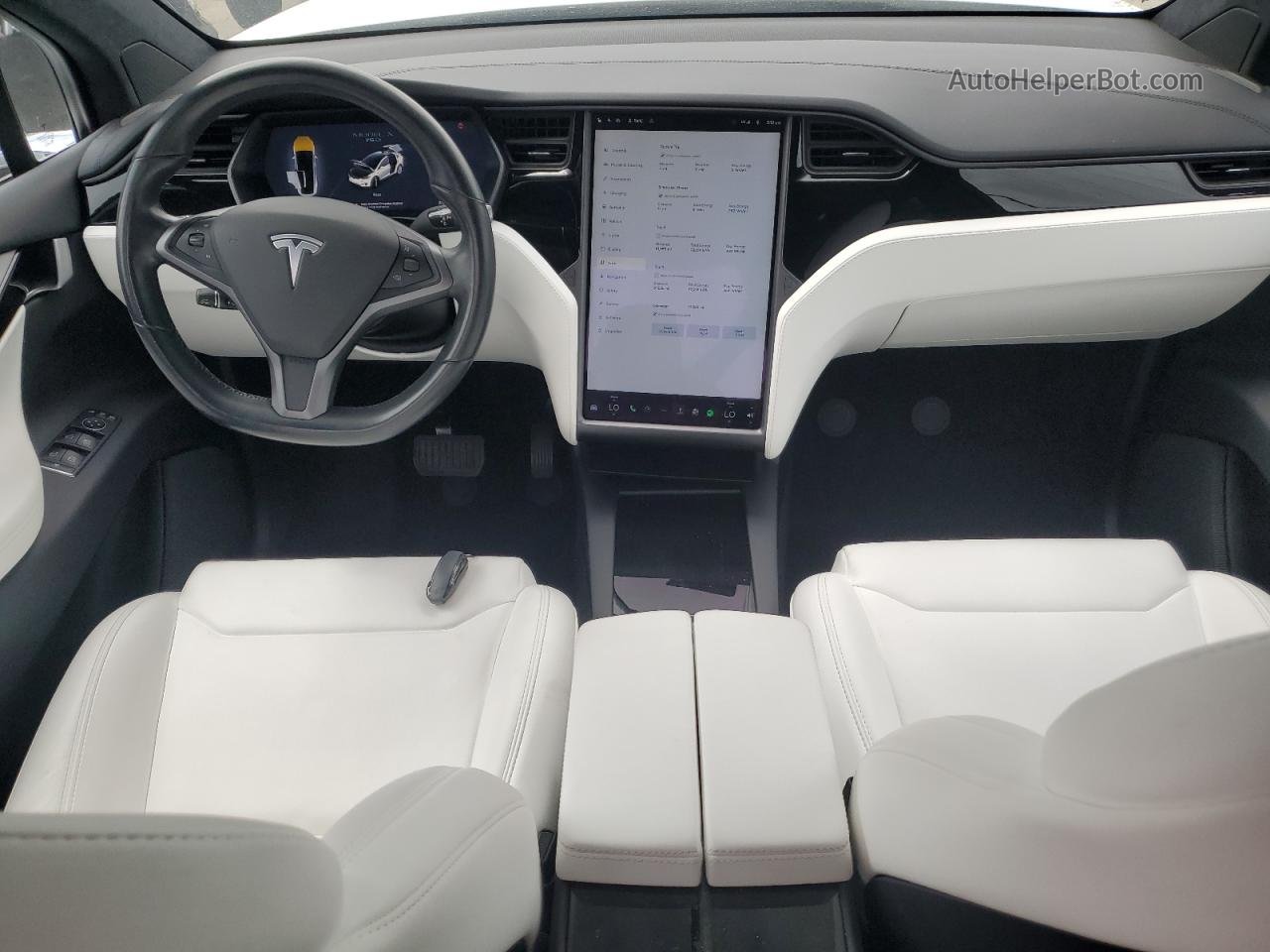 2018 Tesla Model X  White vin: 5YJXCAE27JF103098
