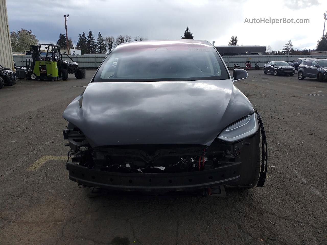 2018 Tesla Model X  Black vin: 5YJXCAE27JF128373