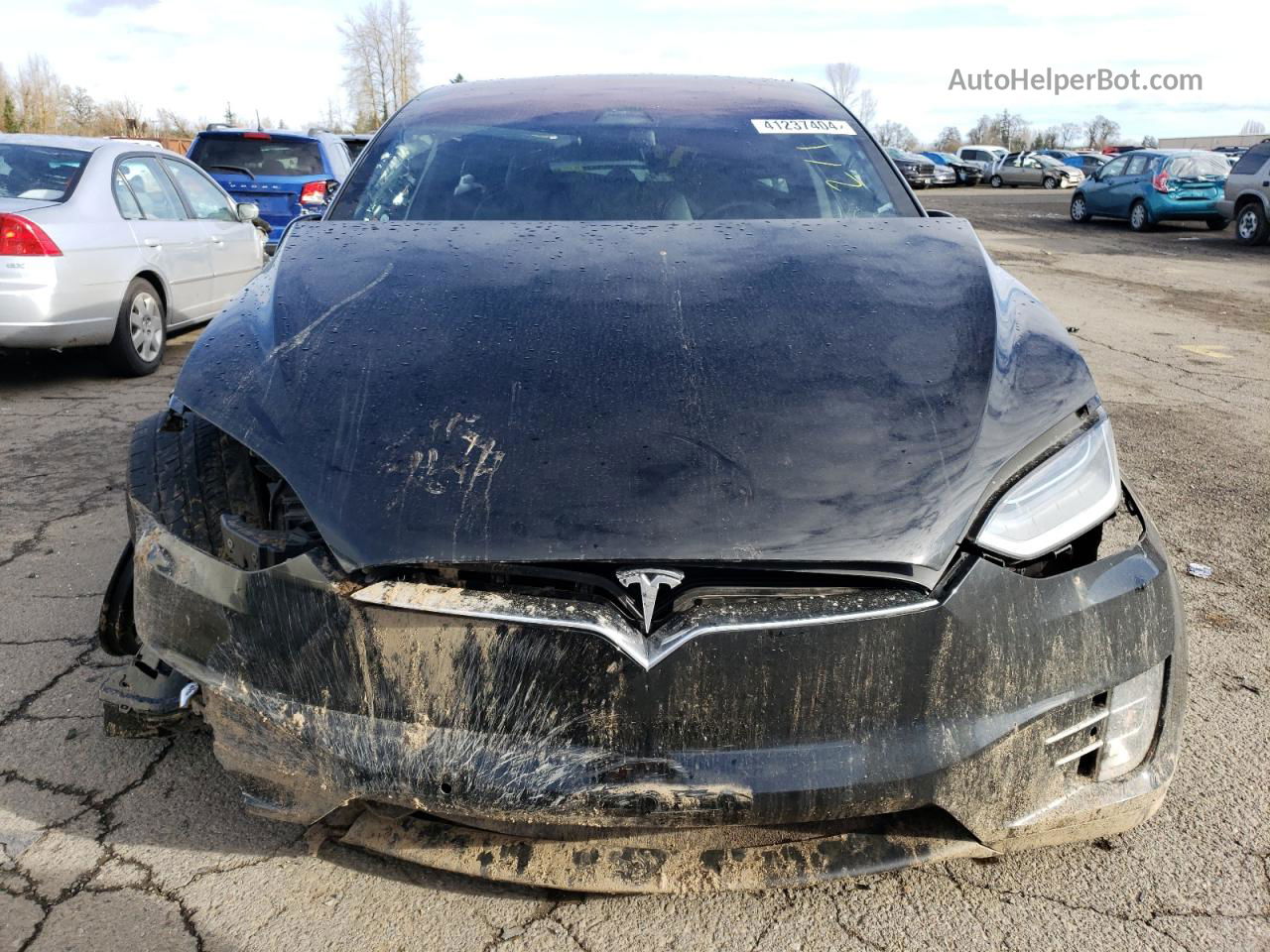 2020 Tesla Model X  Black vin: 5YJXCAE29LF238117