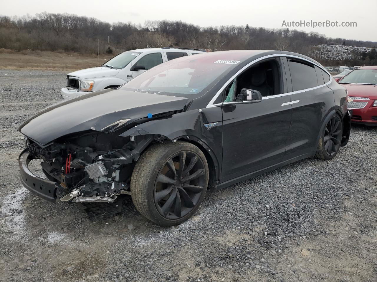 2016 Tesla Model X  Черный vin: 5YJXCAE2XGF010813