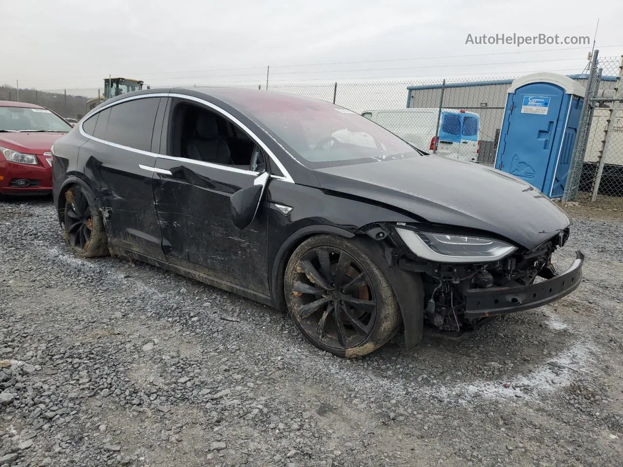 2016 Tesla Model X  Черный vin: 5YJXCAE2XGF010813