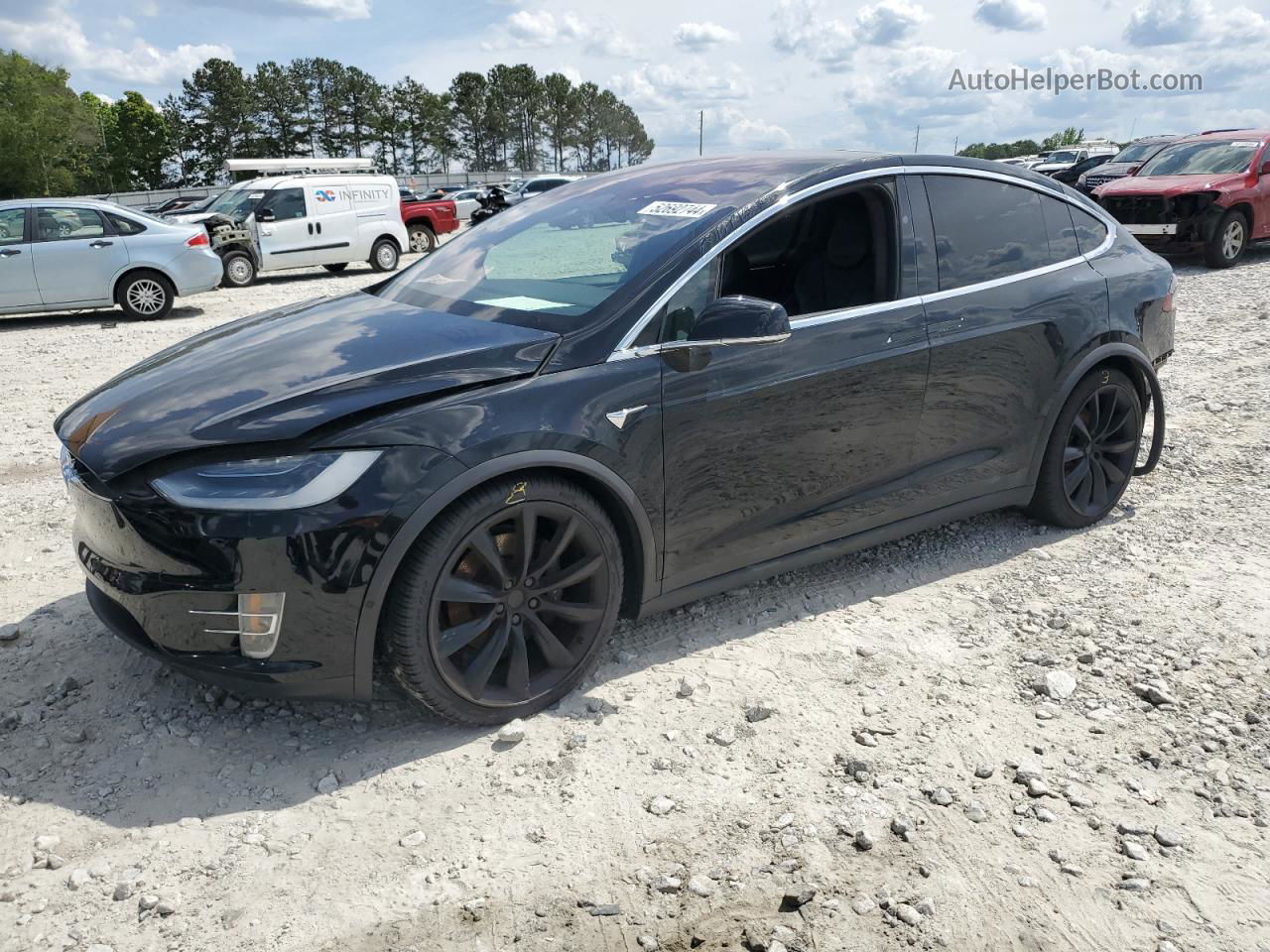 2019 Tesla Model X  Black vin: 5YJXCAE2XKF186270