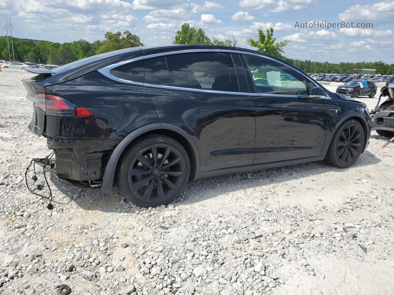 2019 Tesla Model X  Black vin: 5YJXCAE2XKF186270