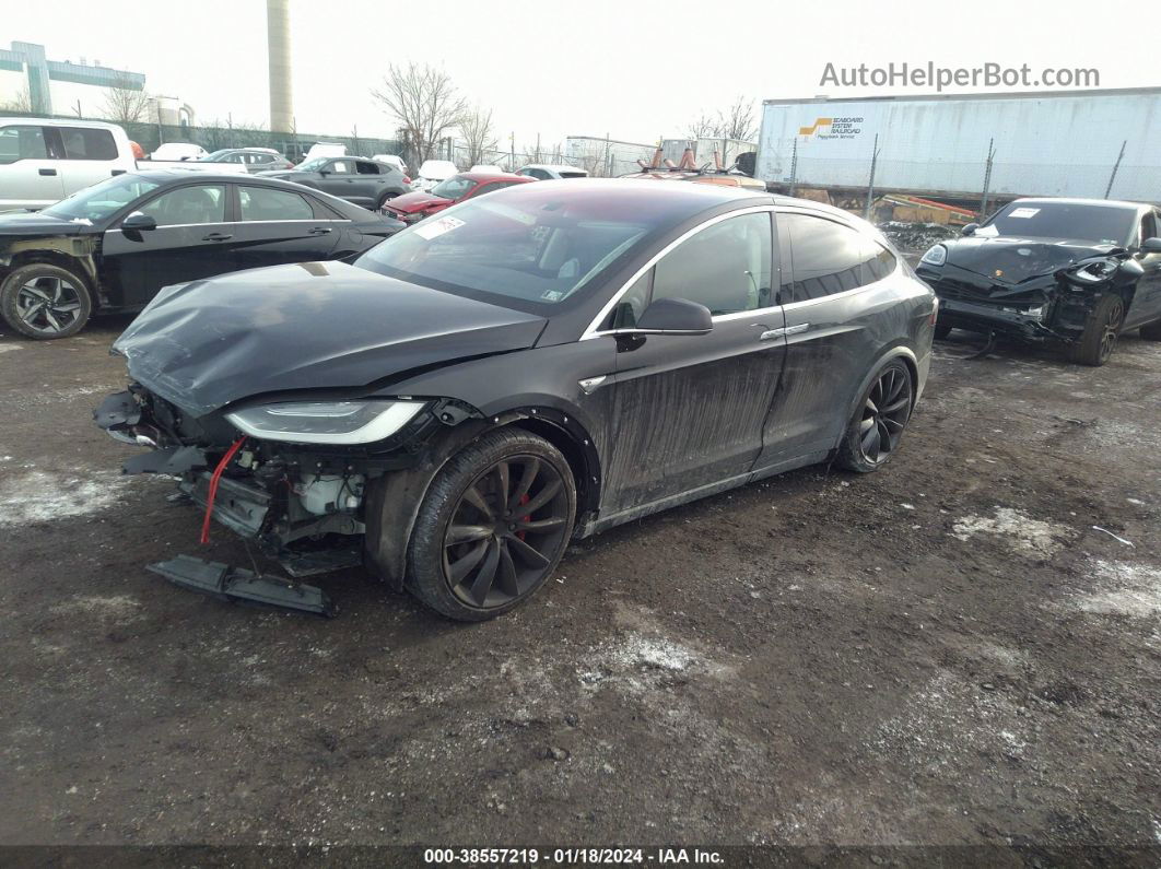 2016 Tesla Model X 60d/p100d/p90d Black vin: 5YJXCAE40GF001250