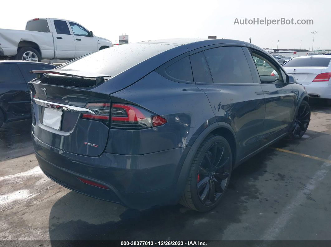 2016 Tesla Model X 60d/p100d/p90d Gray vin: 5YJXCAE40GF002723