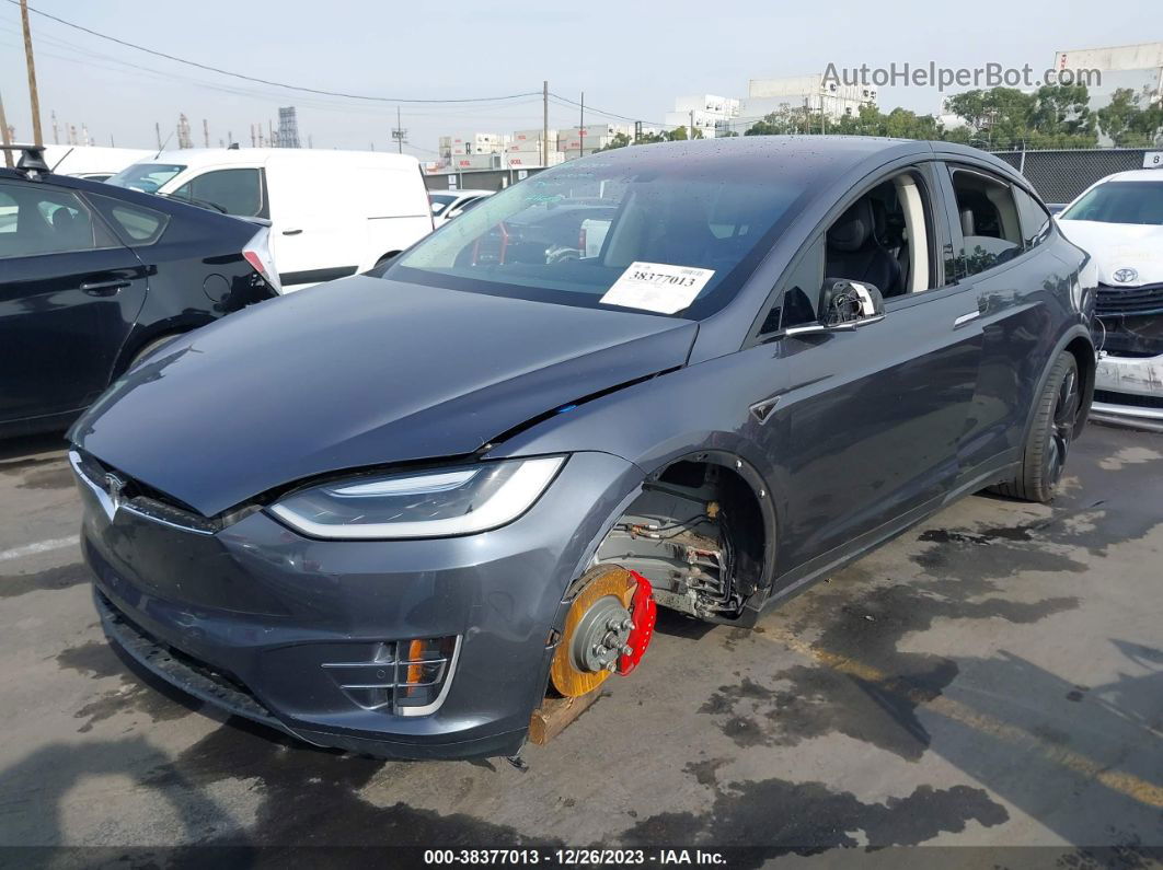 2016 Tesla Model X 60d/p100d/p90d Gray vin: 5YJXCAE40GF002723