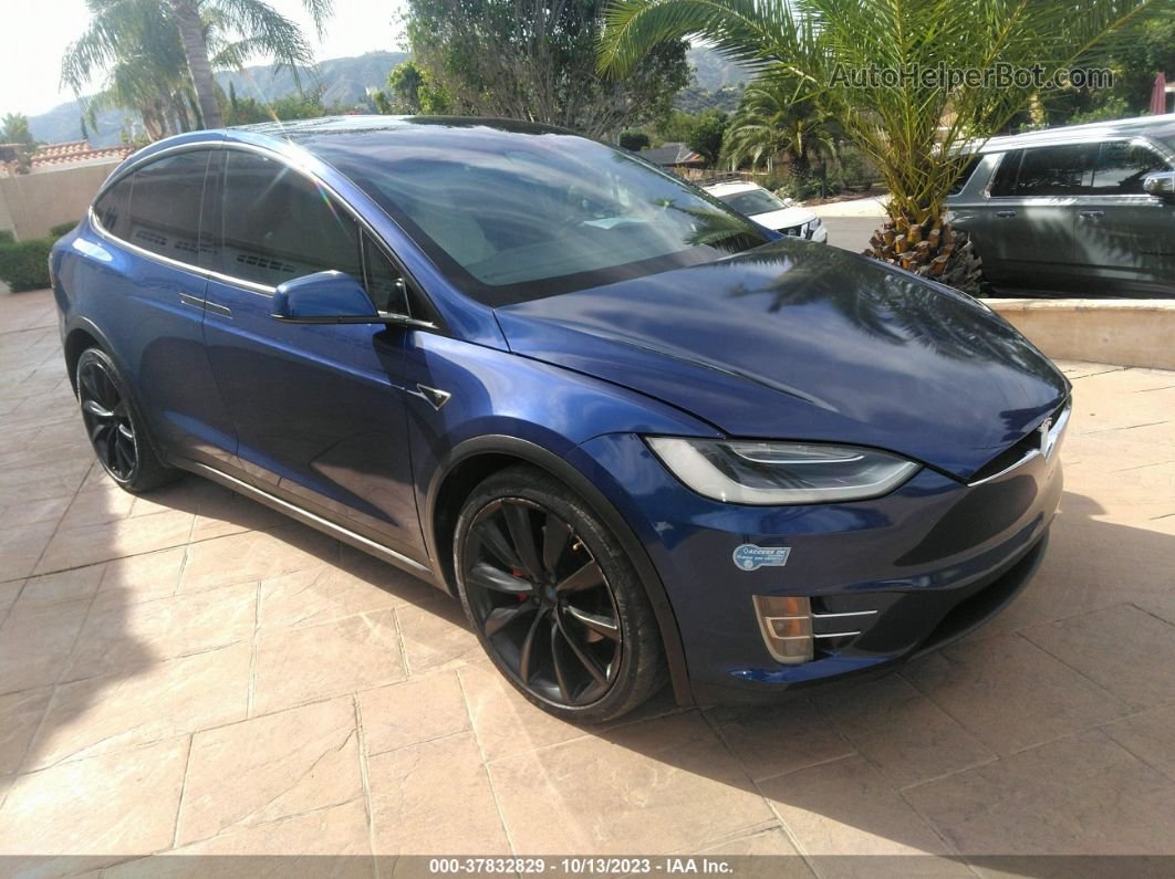 2016 Tesla Model X 60d/p100d/p90d Blue vin: 5YJXCAE40GF011065