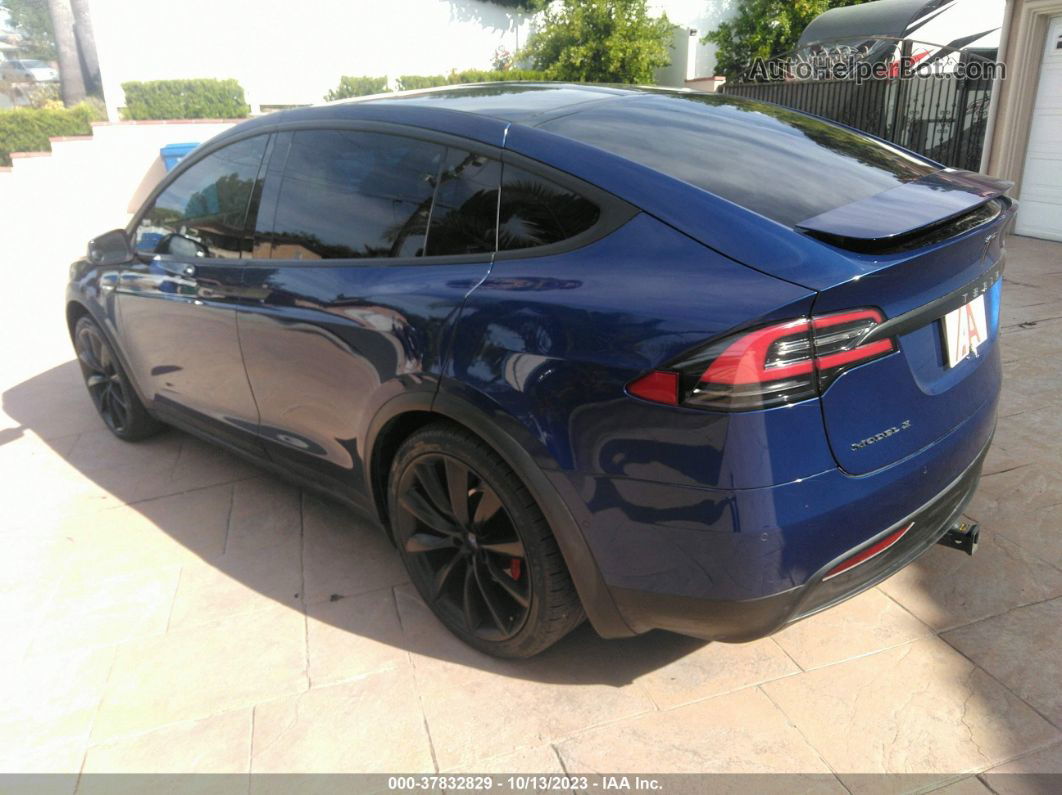 2016 Tesla Model X 60d/p100d/p90d Синий vin: 5YJXCAE40GF011065