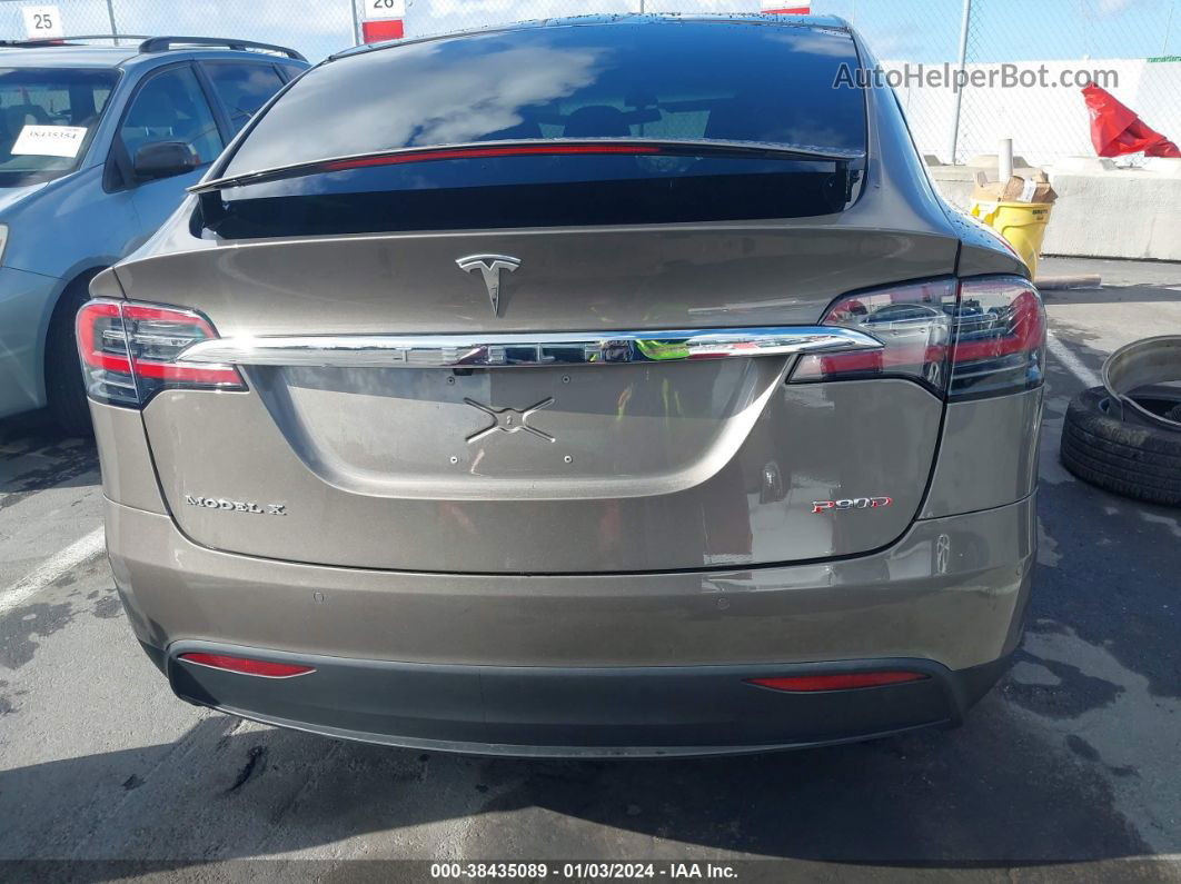 2016 Tesla Model X 60d/p100d/p90d Gray vin: 5YJXCAE40GFS00542