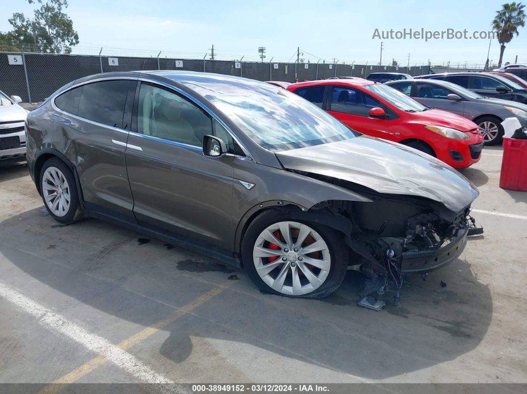 2016 Tesla Model X 60d/p100d/p90d Brown vin: 5YJXCAE40GFS00542