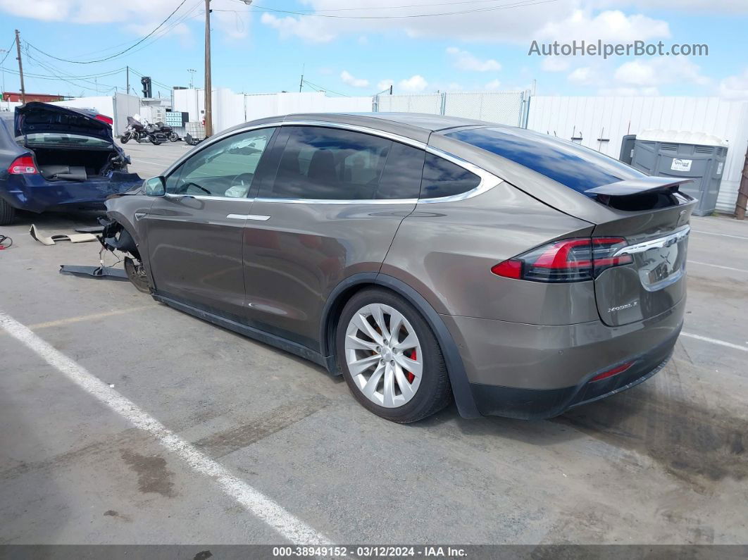 2016 Tesla Model X 60d/p100d/p90d Brown vin: 5YJXCAE40GFS00542