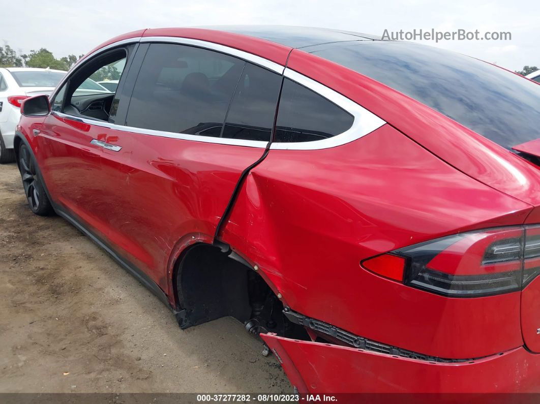 2016 Tesla Model X P90d/60d/p100d Red vin: 5YJXCAE41GF006795