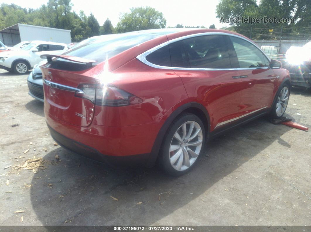 2016 Tesla Model X P90d/60d/p100d Red vin: 5YJXCAE41GFS00386