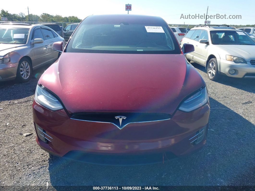 2016 Tesla Model X P90d/60d/p100d Burgundy vin: 5YJXCAE41GFS00503