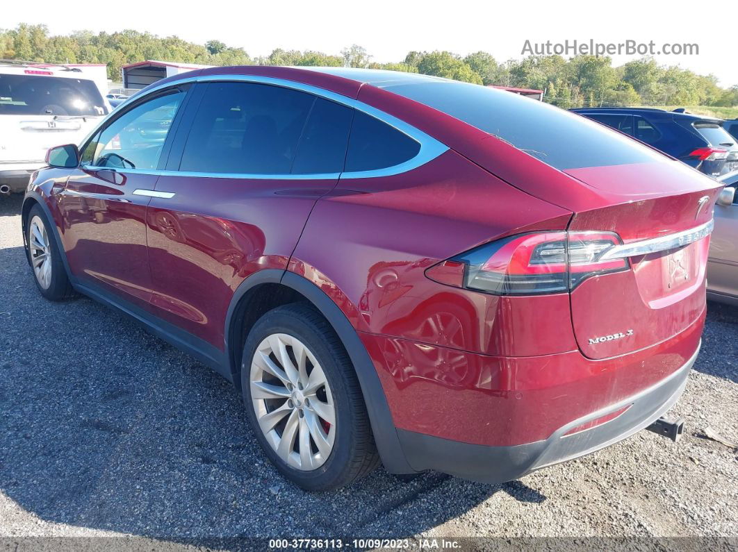 2016 Tesla Model X P90d/60d/p100d Бордовый vin: 5YJXCAE41GFS00503