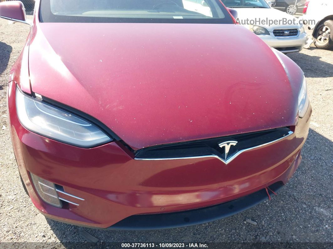 2016 Tesla Model X P90d/60d/p100d Burgundy vin: 5YJXCAE41GFS00503