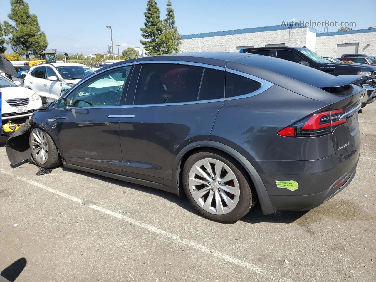 2016 Tesla Model X  Серый vin: 5YJXCAE43GF001064