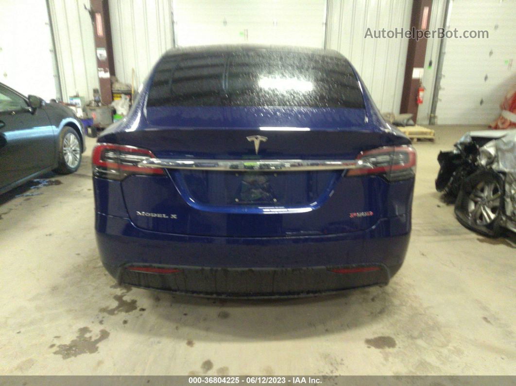 2016 Tesla Model X P90d/60d/p100d Blue vin: 5YJXCAE44GF001915